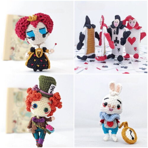 Alice no País das Maravilhas, Kit com 14 Personagens