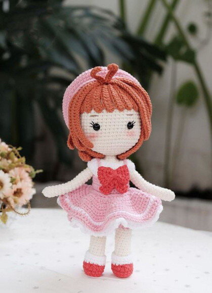 Boneca Sakura Amigurumi