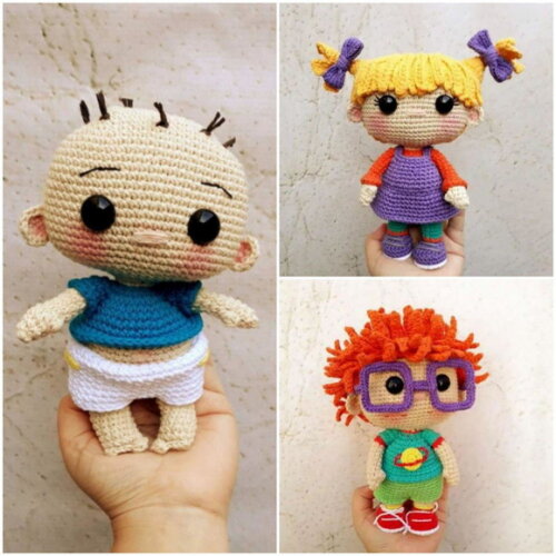 Bonecos em Amigurumi (rugrats: os Anjinhos)