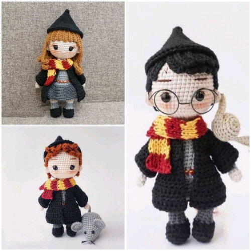 Bonecos Harry Potter Amigurumi
