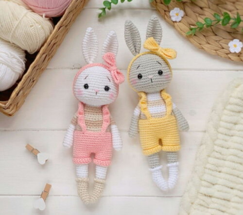Coelha Zoe Amigurumi Nicho Quarto de Bebê