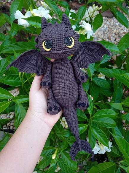 Dragão Banguela Amigurumi