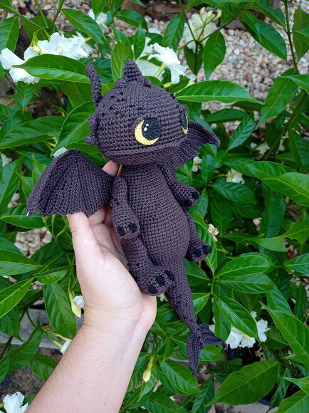Dragão Banguela Amigurumi
