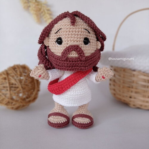 Jesus em Amigurumi