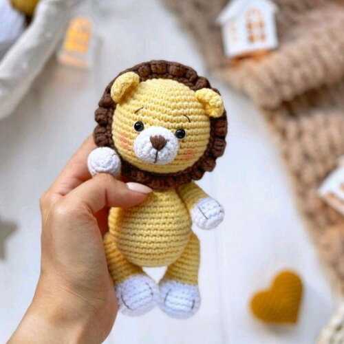 Leão Amigurumi Nicho Quarto de Bebê