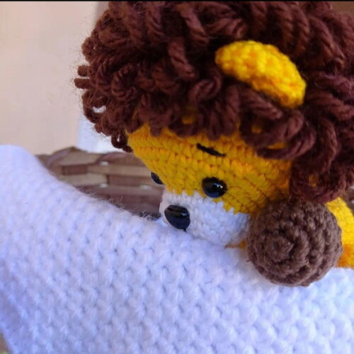 Leão Amigurumi Nicho Quarto de Bebê