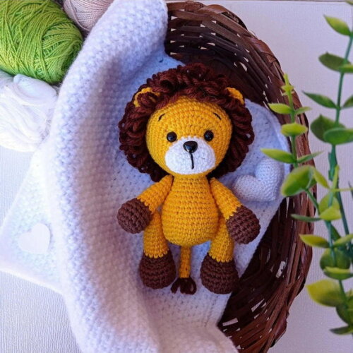 Leão Amigurumi Nicho Quarto de Bebê