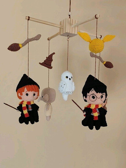 Móbile Harry Potter em Amigurumi