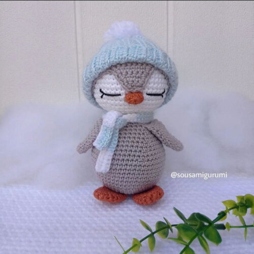Pinguim Amigurumi Nicho Quarto de Bebê