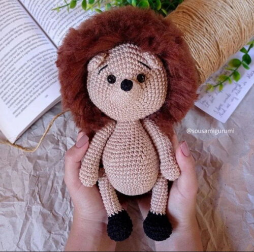 Porco Espinho em Amigurumi