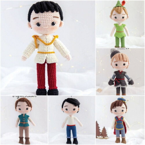 Príncipes em Amigurumi