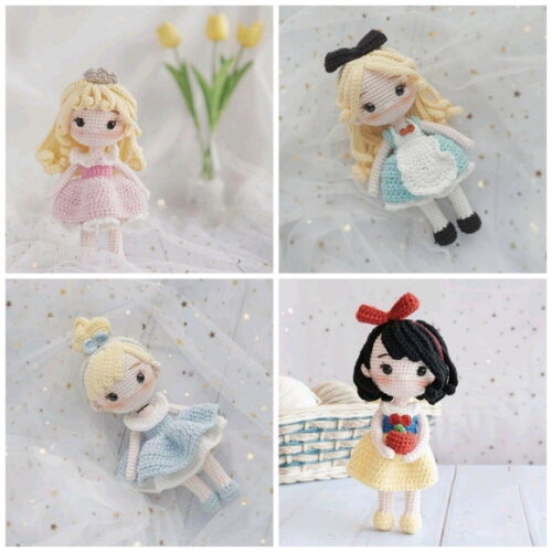 Princesas da Disney em Amigurumi