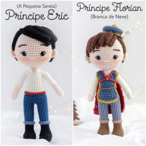 Príncipes em Amigurumi