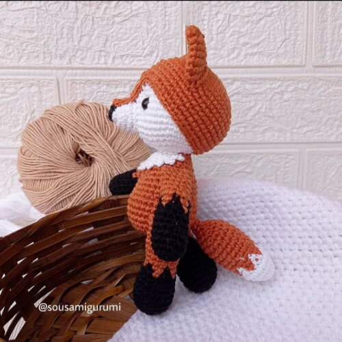 Raposa Amigurumi Nicho Quarto de Bebê