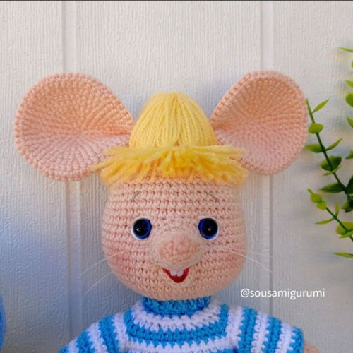 Topo Gigio em Amigurumi