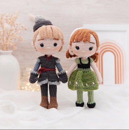 Turma do Frozen em Amigurumi