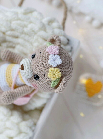 Ursa Amigurumi Nicho Quarto de Bebê