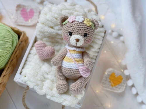 Ursa Amigurumi Nicho Quarto de Bebê