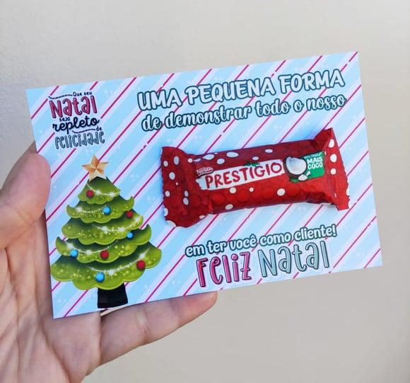 Cartão de Natal Mini Prestigio Cliente