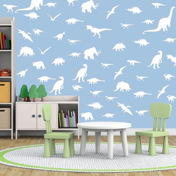 Kit Adesivo de Parede Decorativo Infantil Dinossauros