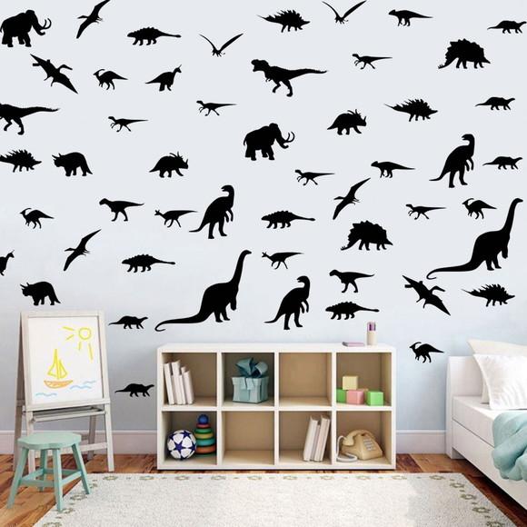 Kit Adesivo de Parede Decorativo Infantil Dinossauros