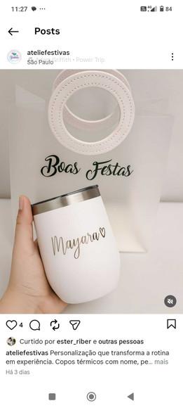 Kit 5 Copo Térmico com Sacola Personalizada