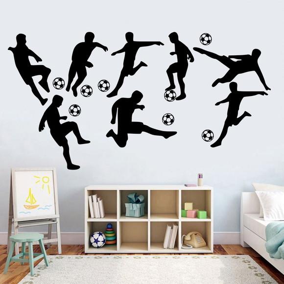 Kit Adesivo de Parede Decorativo Infantil Futebol