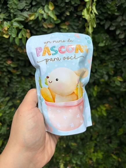 Saquinho Zip Lock com Bis Mimo de Páscoa
