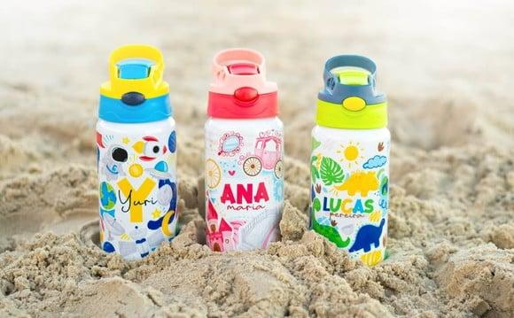 Garrafa Infantil Personalizada com Nome com Bico