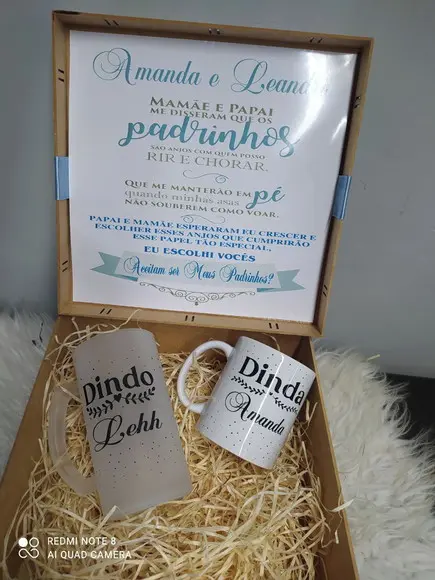 Caixa Padrinhos Batismo