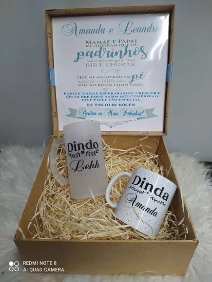 Caixa Padrinhos Batismo