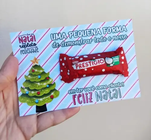 Cartão de Natal Mini Prestigio Cliente