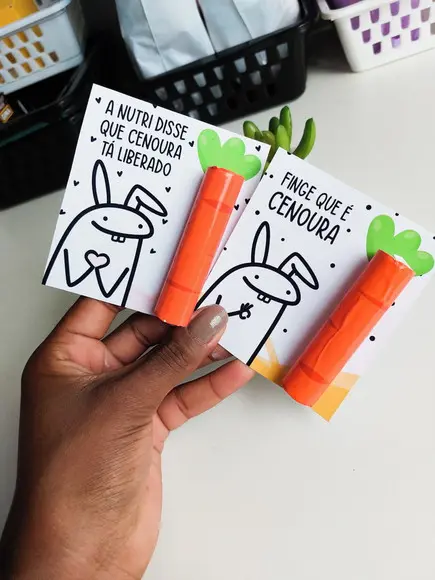 Cartão de Pascoa Batom