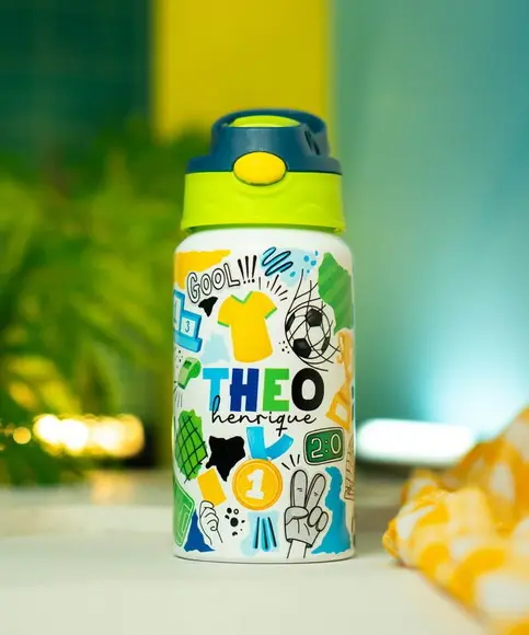 Garrafa Infantil Personalizada com Nome com Bico