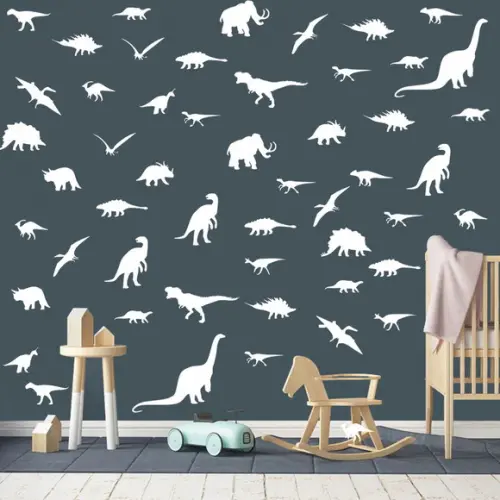 Kit Adesivo de Parede Decorativo Infantil Dinossauros