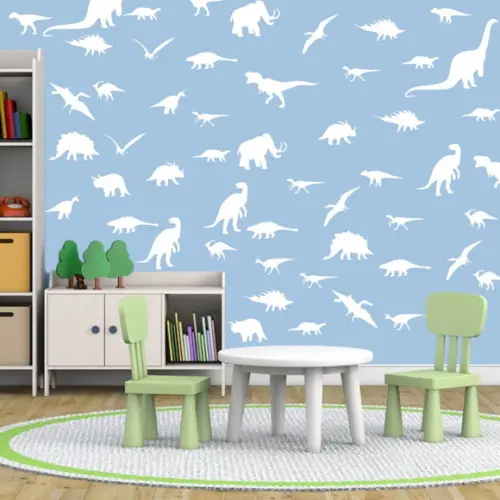 Kit Adesivo de Parede Decorativo Infantil Dinossauros