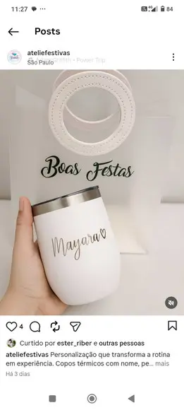 Kit 5 Copo Térmico com Sacola Personalizada