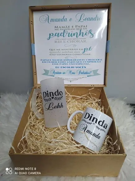 Caixa Padrinhos Batismo