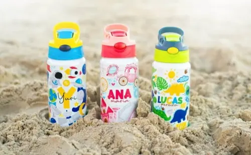 Garrafa Infantil Personalizada com Nome com Bico