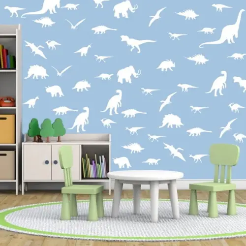 Kit Adesivo de Parede Decorativo Infantil Dinossauros