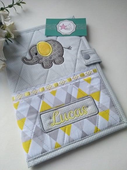 Capa Caderneta de Vacina Elefante