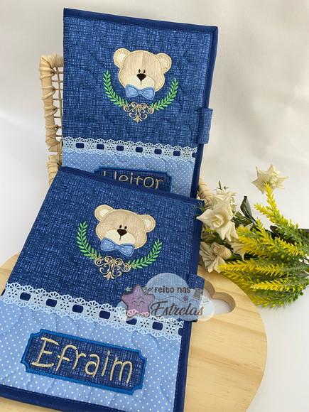 Capa Caderneta De Vacina E Documentos Urso
