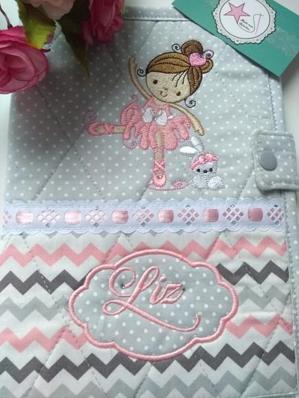 Capa Caderneta de Vacinas/Documentos Bailarina Chevron