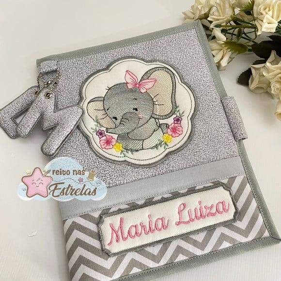 Capa Carteira de Vacina - Ursa Rosa