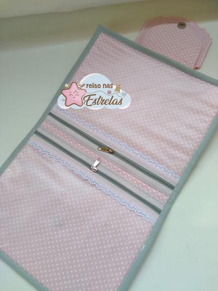 Capa Carteira de Vacina - Ursa Rosa