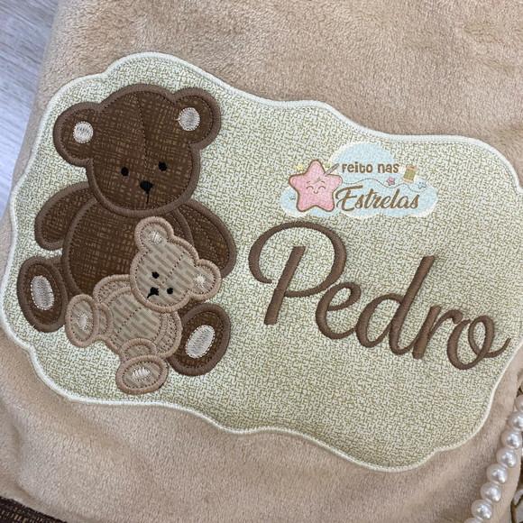 Cobertor Bebê Personalizado Cor a Escolher