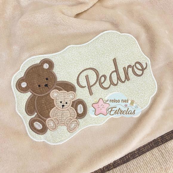 Cobertor Bebê Personalizado Cor a Escolher