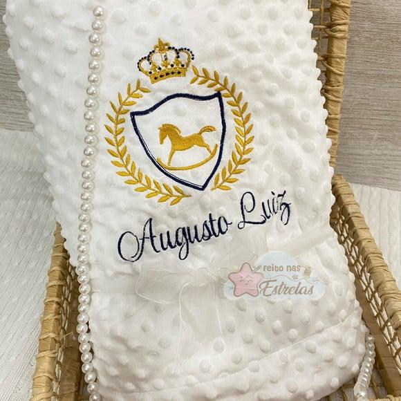 Cobertor Bebê Personalizado Cor a Escolher