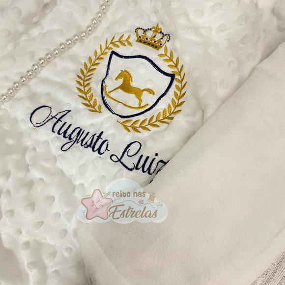 Cobertor Bebê Personalizado Cor a Escolher