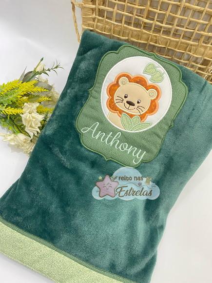 Cobertor Bebê Personalizado Cor a Escolher